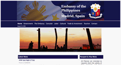 Desktop Screenshot of philembassymadrid.com